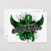 Bewustmaking van leverkanker 16 briefkaart (Voorkant / Achterkant)