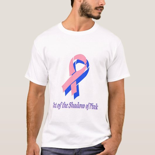 Bewustmaking van mannelijke borstkanker t-shirt (Voorkant)