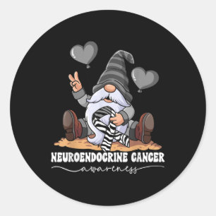 Bewustmaking van neuroendocriene kanker ronde sticker