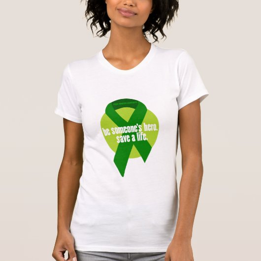 Bewustmaking van orgaandonatie t-shirt (Voorkant)