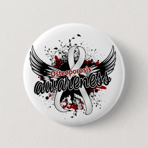 Bewustmaking van osteoporose 16 ronde button 5,7 cm