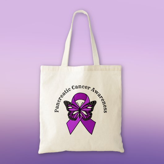 Bewustmaking van pancreaskanker | Botervlieg Tote Bag