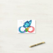 Bewustmaking van schildklierkanker nooit opgeven post-it® notes (Op bureau)