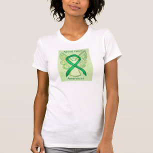 Bewustmaking voor bijnierkanker Ribbon Angel Art S T-shirt
