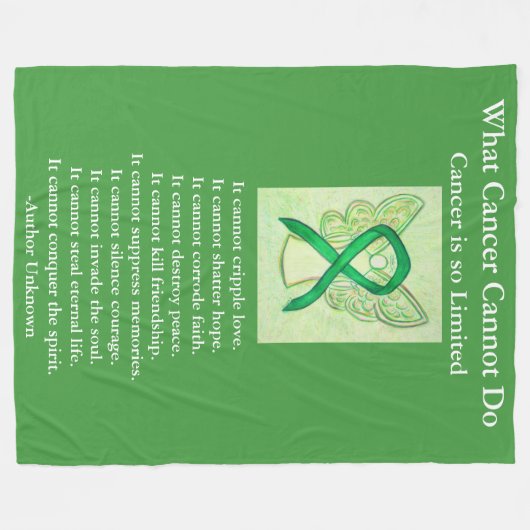 Bewustmaking voor bijnierkanker Ribbon Soft Chemo  Fleece Deken (Voorkant (Horizontaal))