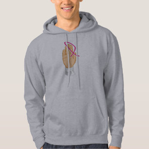 Bewustmaking voor borstkanker Ik beloof u de strij Hoodie