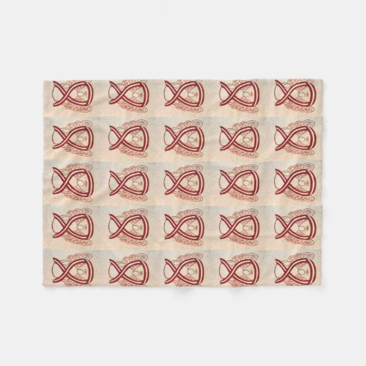 Bewustmaking voor hoofd- en nekkanker lint zachte  fleece deken (Voorkant (Horizontaal))