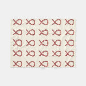 Bewustmaking voor hoofd- en nekkanker lint zachte fleece deken (Voorkant (Horizontaal))