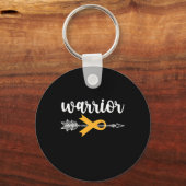 Bewustmaking voor kinderkanker Hoop Sterke Oorlog Sleutelhanger (Voorkant)