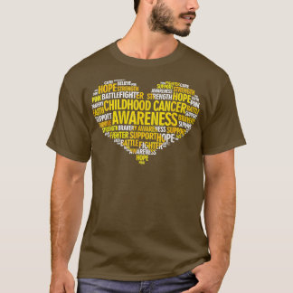 Bewustmaking voor kinderkanker Hoop Sterke Oorlog T-shirt