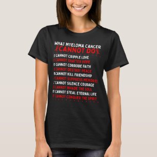 Bewustmaking voor myeloom kanker Vierste lint T-shirt