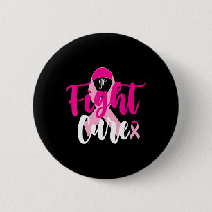 Bewustmaking voor roze lintborst ronde button 5,7 cm