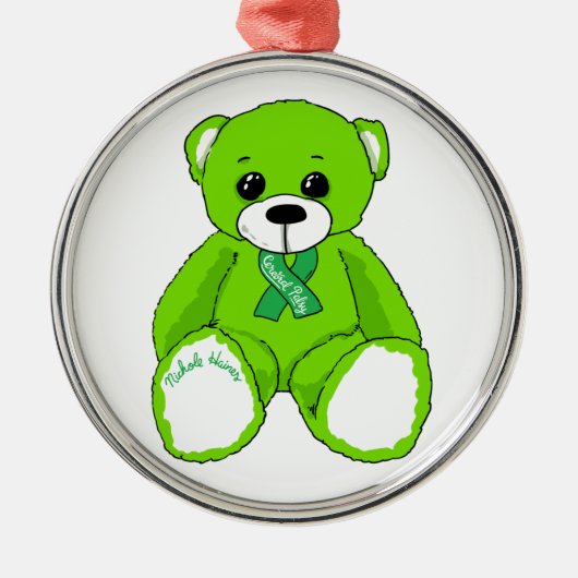 Bewustmakings- en teelbalproducten metalen ornament (Voorkant)