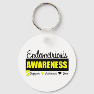 Bewustmakingsbadge Endometriose Sleutelhanger