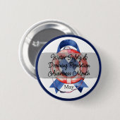 bewustmakingscampagne over waterveiligheid en prev ronde button 5,7 cm (Voorkant /achterkant)