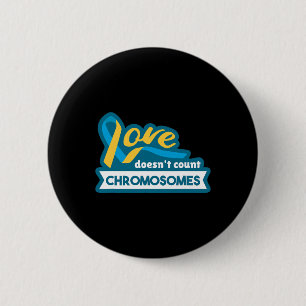 Bewustmakingsdag van het chromosoomworld-down-synd ronde button 5,7 cm