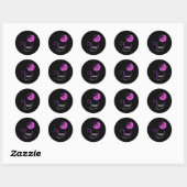 bewustmakingsgroep huiselijk geweld en borstkanker ronde sticker (Vel)