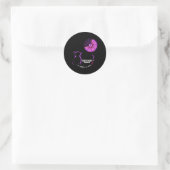 bewustmakingsgroep huiselijk geweld en borstkanker ronde sticker (Tas)