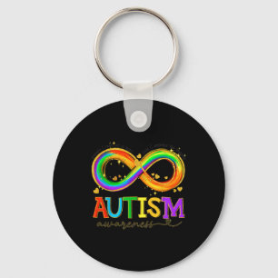 Bewustmakingskracht en hartslag van autisme buiten sleutelhanger
