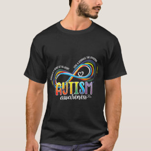 Bewustmakingskracht en hartslag van autisme buiten t-shirt