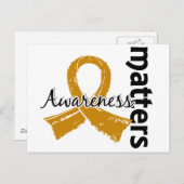 Bewustmakingskwesties 7 Aanhangselkanker Briefkaart (Voorkant / Achterkant)