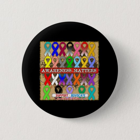 Bewustmakingskwesties - Kankervlekken Ronde Button 5,7 Cm (Voorkant)