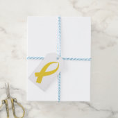 Bewustmakingslint (Gold) Cadeaulabel (Met Touw)