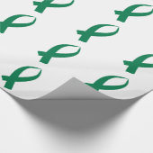 Bewustmakingslint (groen) cadeaupapier (Hoek)
