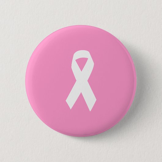 Bewustmakingslint op roze ronde button 5,7 cm (Voorkant)