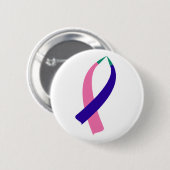 Bewustmakingslint (schildklierkanker) ronde button 5,7 cm (Voorkant /achterkant)