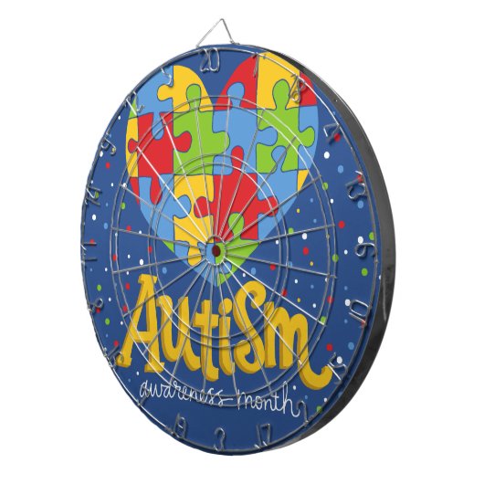 bewustmakingsmaand autisme dartbord (Voorkant Rechts)