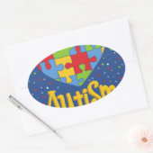 bewustmakingsmaand autisme ovale sticker (Envelop)