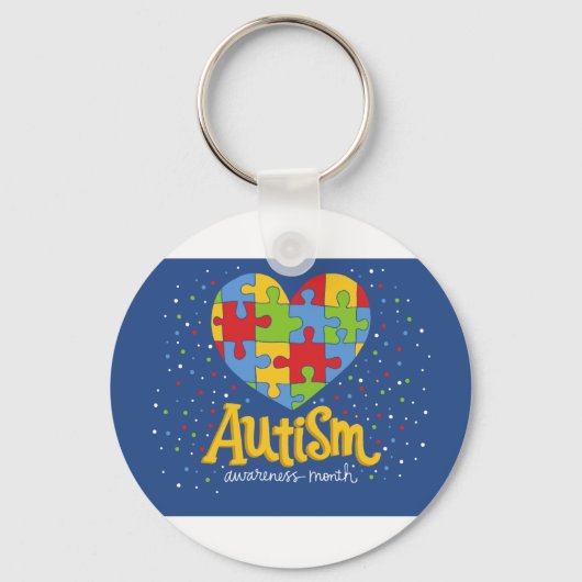 bewustmakingsmaand autisme sleutelhanger (Voorkant)