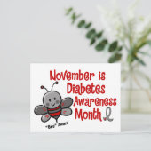 Bewustmakingsmaand diabetes 1.3 briefkaart (Staand voorkant)