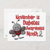 Bewustmakingsmaand diabetes 1.3 briefkaart (Voorkant / Achterkant)