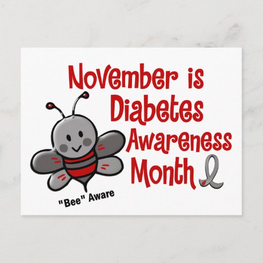 Bewustmakingsmaand diabetes 1.3 briefkaart (Voorkant)