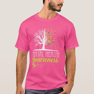 Bewustmakingsmaand geestelijke gezondheid positiev t-shirt