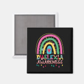 Bewustmakingsmaand Rainbow Boho Schattigee Graphic Magneet (Voorkant / Achterkant)