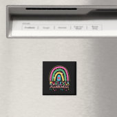 Bewustmakingsmaand Rainbow Boho Schattigee Graphic Magneet (Insitu (Vaatwasser))