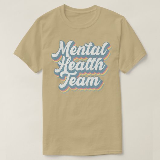 Bewustmakingsmaand van het mentaal gezondheidsteam t-shirt (Design voorkant)