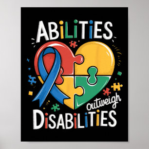 Bewustmakingsmogelijkheden voor autisme wegen niet poster