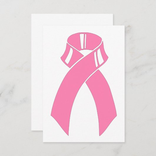 Bewustmakingsprogramma voor roze koolstofborst kaart (Voorkant / Achterkant)