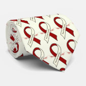 Bewustmakingsstof voor rottende kanker, lint met v stropdas (Opgerold)