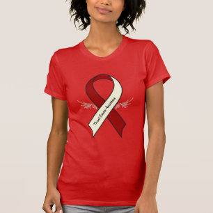 Bewustmakingsstof voor rottende kanker, lint met v t-shirt