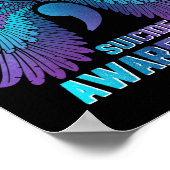 Bewustmakingsvleugels en lintjeszelfmoordpreventie poster (Hoek)