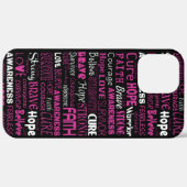 Bewustmakingswoorden...Borstkanker Case-Mate iPhone Case (Achterkant (horizontaal))