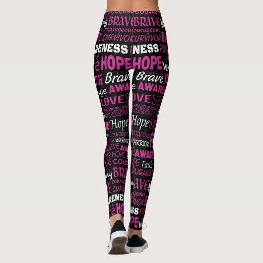 Bewustmakingswoorden...Borstkanker Leggings (Achterkant)