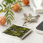 Bewustmakingswoorden ...Endometriose Sleutelhanger (Zijkant)