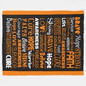 Bewustmakingswoorden...RSD/CRPS Fleece Deken (Voorkant (Horizontaal))