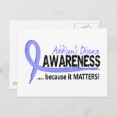 Bewustwording 2 Ziekte van Addison Briefkaart (Voorkant / Achterkant)